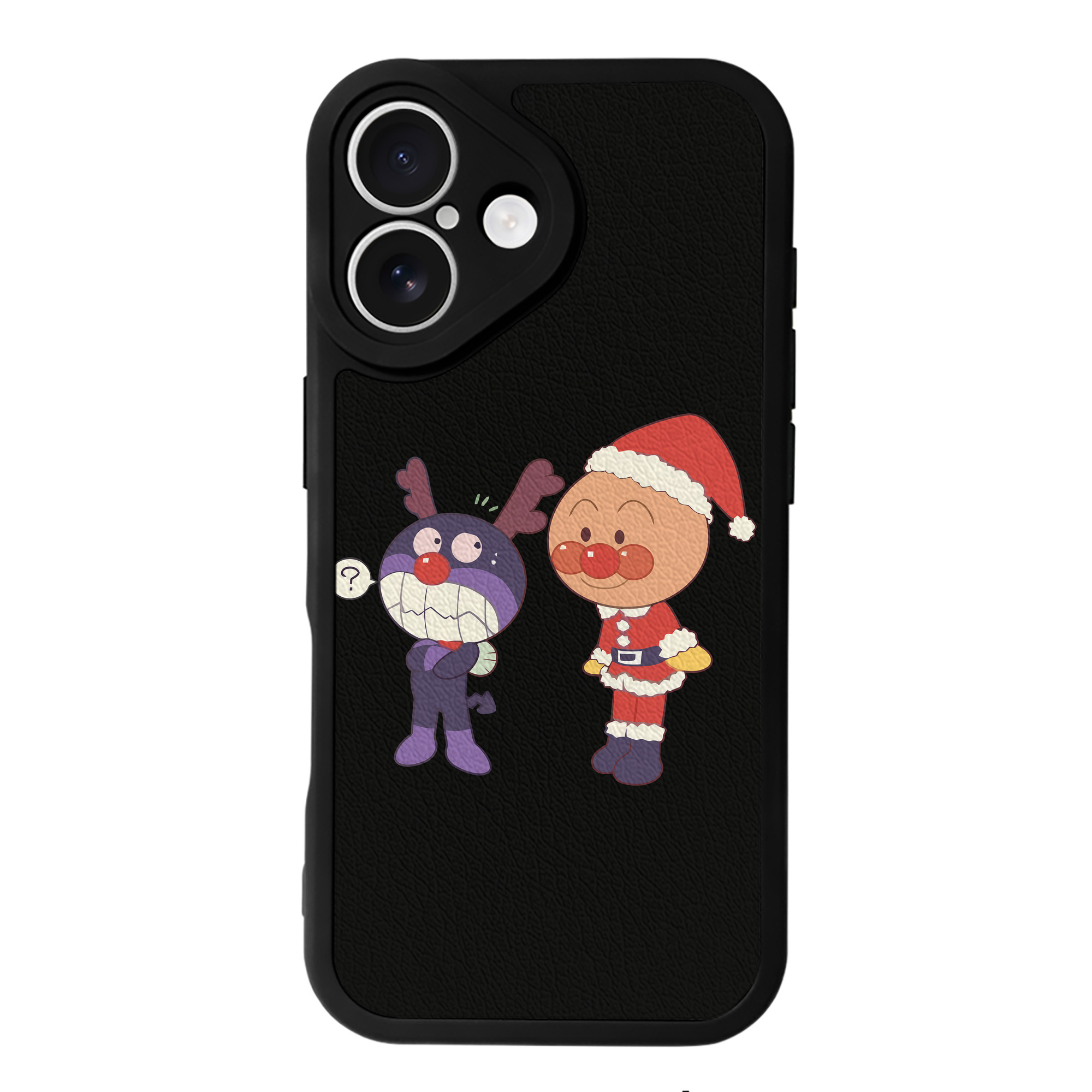 （画像用） アンパンマン Anpanman 【iPhone 16シリーズ対応】シリコンスマホケース（レザー調） 材質：シリコン